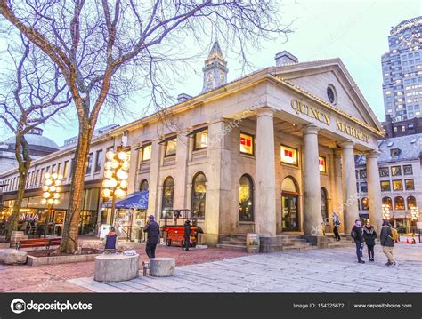 Quincy Market in North Boston - BOSTON - MASSACHUSETTS - APRIL 5, 2017 – Stock Editorial Photo ...