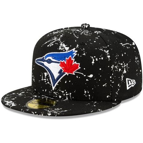 Men's New Era Black Toronto Blue Jays Splatter 59FIFTY - Fitted Hat