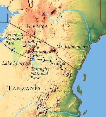 Mount Kilimanjaro Map Africa - My Maps