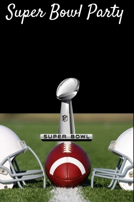 super bowl poster template | Superbowl poster, Football poster, Super bowl