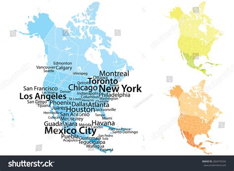 Map Of North America With Major Cities - Osiris New Dawn Map