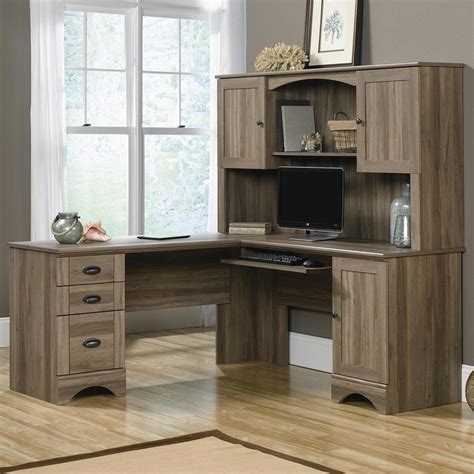 Sauder Corner Desk with Hutch | Nebraska Furniture Mart