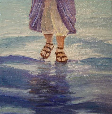 christ walking on water painting | Jesus Walking On Water | praying in color | Pinterest ...