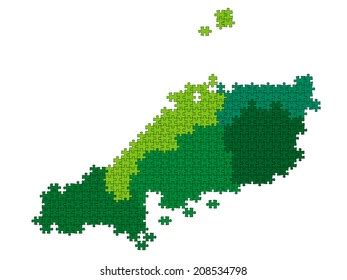 Japan Prefectures Map Stock Vector (Royalty Free) 208534798 | Shutterstock