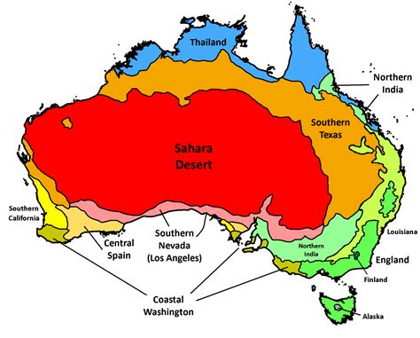 Australia’s climate equivalents (using the köppen... - Maps on the Web