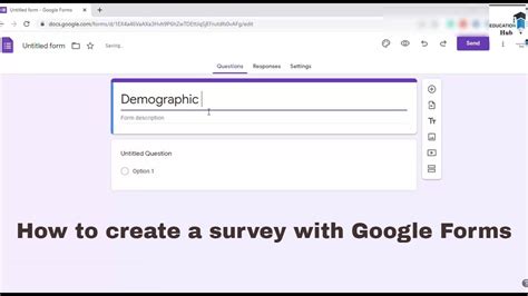 how to create online questionnaire l how to use Google Form l step by step guide - YouTube