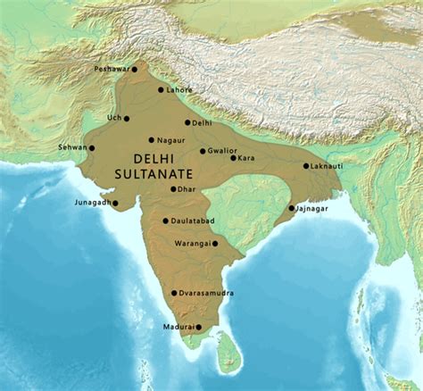 The Delhi Sultanate: A Map Of Power And Influence - Allegheny College ...