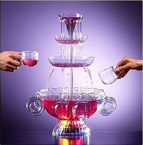 3 Tier Lighted Party punch bowl Fountain | Fountain drink, Fountain ...