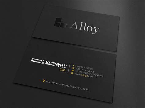 Visiting Card Mockup Psd File