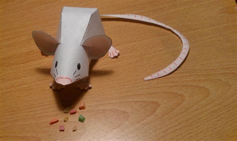 mouse paper craft - Google Search | Paper crafts, Crafts, Paper