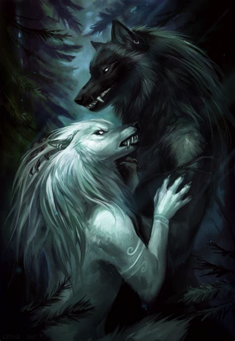 Moonlight Shadow by Kipine Dark Fantasy Art, Fantasy Wolf, Dark Art ...