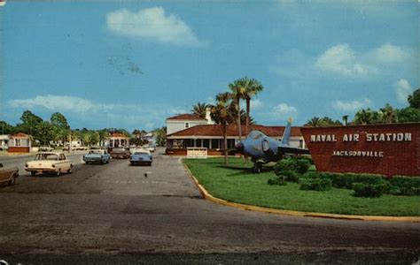 Entrance To Naval Air Station Jacksonville, FL Postcard