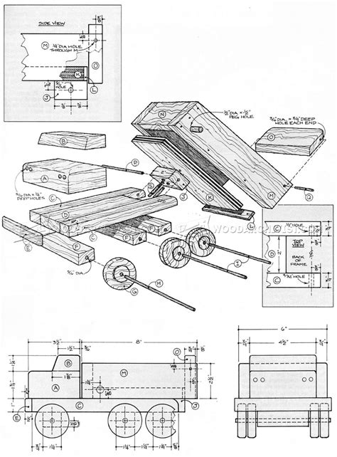 Wooden Dump Truck Plans • WoodArchivist