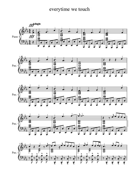 everytime we touch Sheet music for Piano (Solo) | Musescore.com