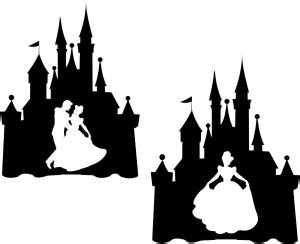 Cinderella castle silhouette - Download Free Png Images