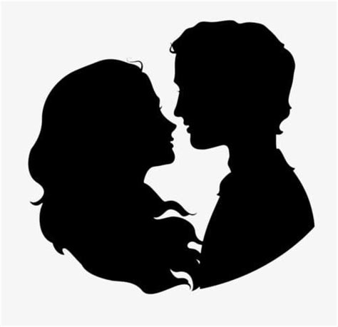 Couple Silhouette PNG, Clipart, Black, Black Silhouette, Conjugal ...