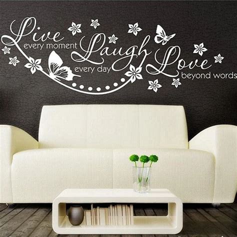 Vinyl Live Laugh Love Wall Art Sticker Lounge Room Quote Decal Mural Stencil Diy Decor Living ...