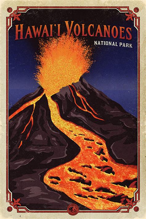 Hawaii Volcanoes Poster Hawaii Volcanoes National Park Print - Etsy