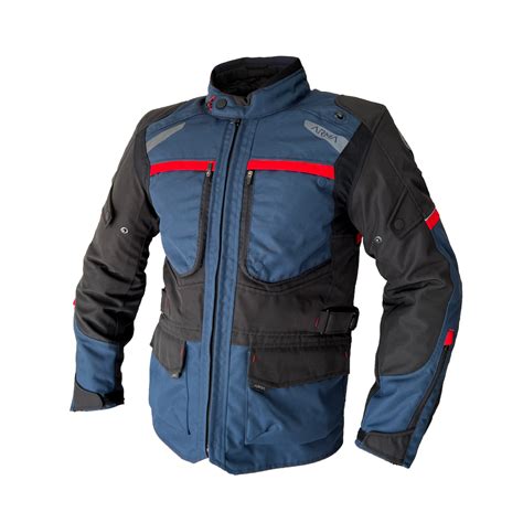 Arma Armadillo Adventure Jacket Navy Blue/Red - Blue / Red - S | Buy ...