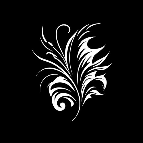 Flourish - Black and White Isolated Icon - Vector illustration 23855466 Vector Art at Vecteezy