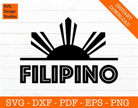 Filipino Svg, Philippines Svg, Philippines Sun Svg, Filipina, Filipino ...