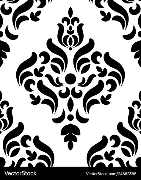 Oriental damask pattern Royalty Free Vector Image