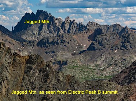 Jagged Mountain | 13,833' › Jagged Mtn. North Face Classic Route, Map & Photos / Colorado 13ers