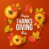 thanksgiving day poster and template design | PosterMyWall