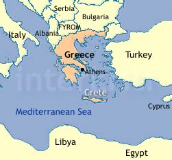 Greece Capital Map