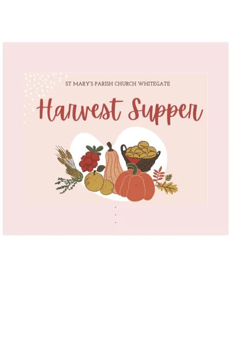 Harvest Supper | St Mary's Whitegate