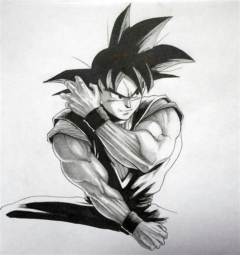 Son Goku - sketch by darkogoku on DeviantArt