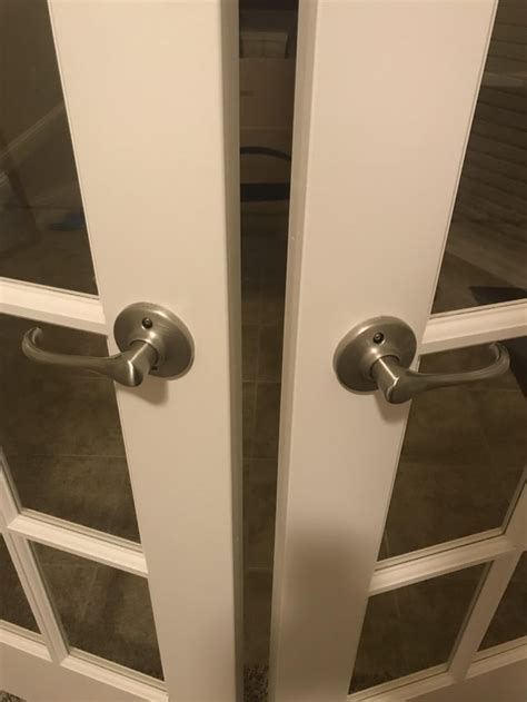 Ideas for how I can add lock to this? Study French doors : r/Locksmith