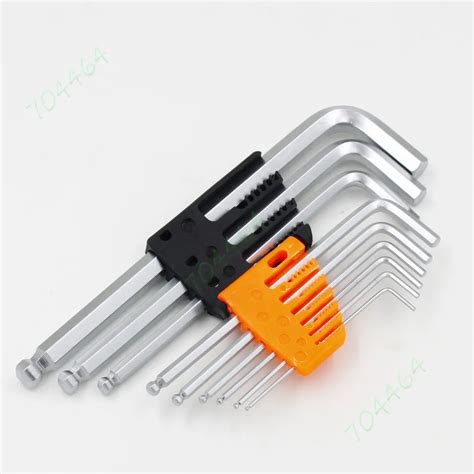 9pcs/Set 1.5mm 10mm Head Ball Point End Hex Screwdriver Hexagon Allen Wrench-in Wrench from ...