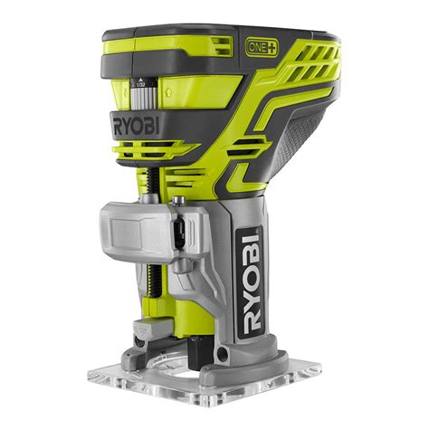 Ryobi 18-Volt ONE+ Cordless Fixed Base Trim Router (Tool Only) with Tool Free Depth Adjustment ...