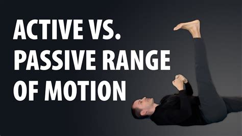 Active vs Passive Range of Motion | Why It Matters? - YouTube