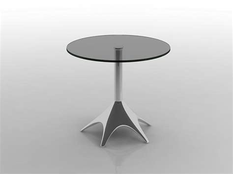 Modern Round Glass Table Furniture Free 3d Model - .Max, .Vray ...