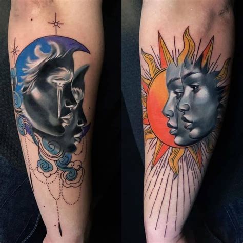 Unique Sun and Moon Tattoo Designs 5 | Moon tattoo designs, Moon tattoo ...