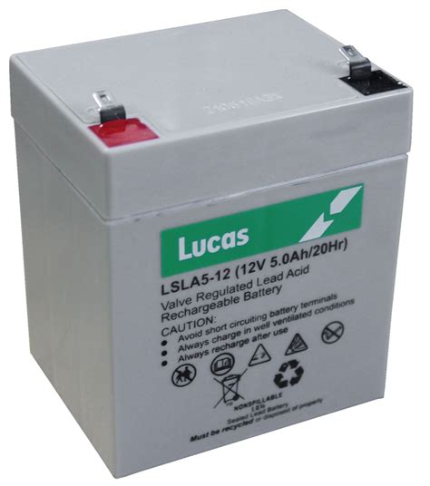 LSLA5-12 Lucas SLA Battery 12V 5Ah - Lucas Batteries