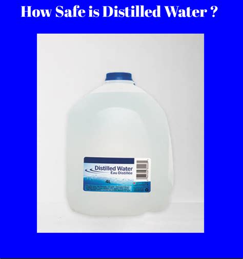 Drinking Distilled Water- Health Benefits and Side effects - Public Health