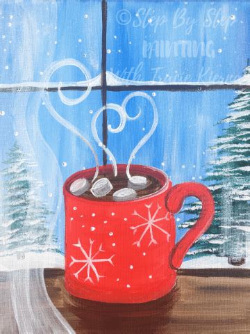 How To Paint “Hot Cocoa Window” - Tracie Kiernan - Step By Step Painting