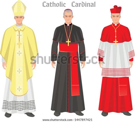 Catholic Bishop Cardinal Robe: vetor stock (livre de direitos ...