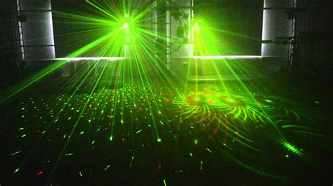 MS-ML06 Laser+led+strobe multiple effect light, disco light, party light - YouTube