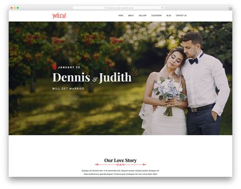 Wed - Best Matrimonial Website Template Design 2024 - Colorlib