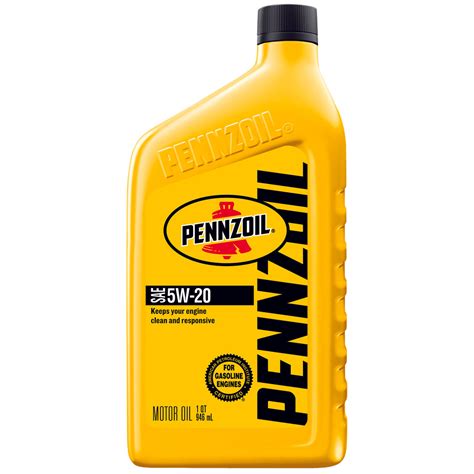 Pennzoil SAE 5W-20 Motor Oil - Case of 12 (1 qt)