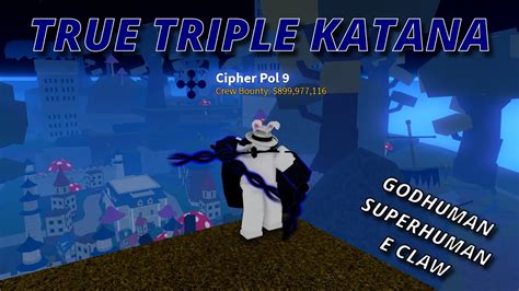 True Triple Katana - the forgotten sword - pvp | Blox fruits - YouTube