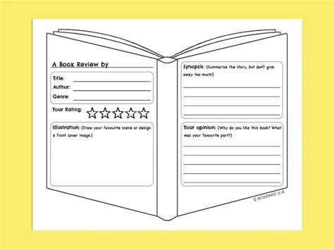 Book Review Template - my teaching hive