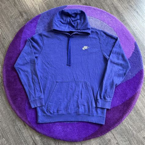 Purple Nike hoodie Tagged M. Measures 27.5” length... - Depop