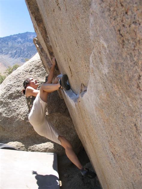 Shelley climbing in Bishop CA | Rock climbing, Outdoor life, Climbing