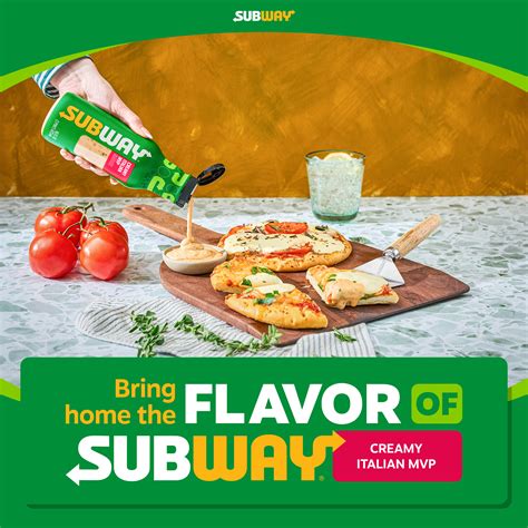 Subway Creamy Italian MVP Sauce, 16 fl. oz. - Walmart.com