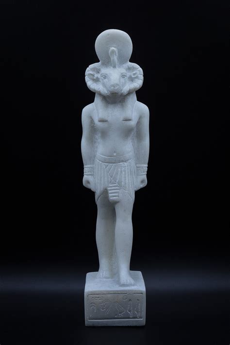 Statue of Egyptian God Khnum Large Marble Heavy Stone Made in - Etsy